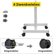 Bolt Edge Zit Sta Bureau - Wit - Verstelbaar - Voor laptop en werkplek