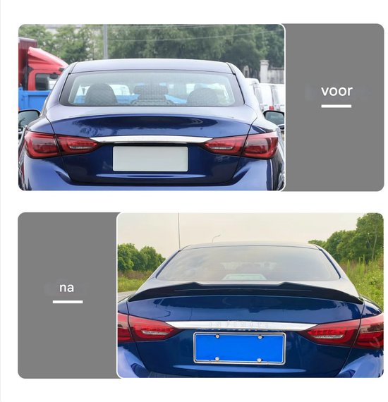 Spoiler Vleugel - Kofferbak - ABS - Voor Infiniti Q50 (2014-2022) - Racing Wing - Auto Accessoires