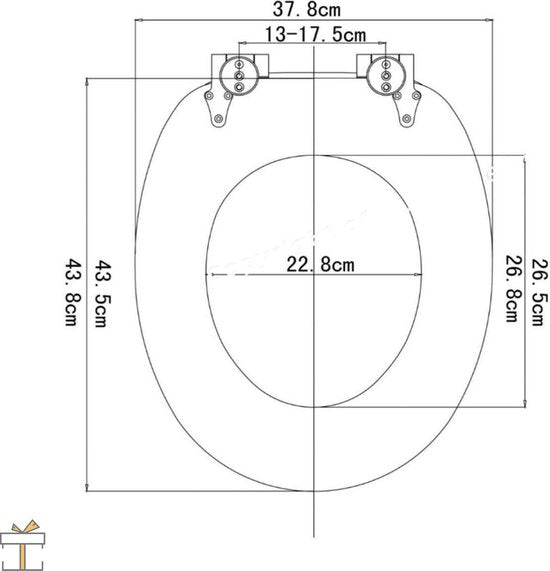 Happyment Antibacteriële Toiletbril VIP - Universeel - Met Softclose - Toiletbrillen - WC Bril - Toiletzitting