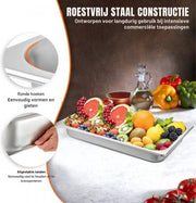 Gastronorm Bak - 6x RVS Bakken - Chafing dish - Gn bak - 8,5L Inhoud - 65mm Diep voor Catering