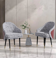 Moderne Eetkamerstoelen Milano - Set van 2 - Met Hoge Dichtheid Sponsschuim - Elegante Keuken- of Restaurantstoel - Lounge - Reddisch bruin