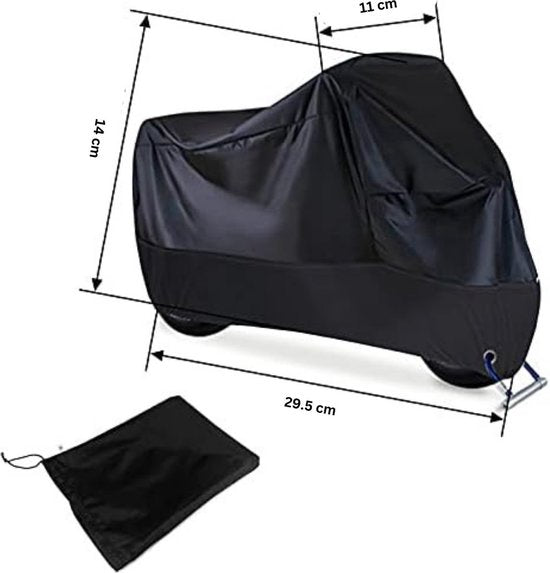 Happyment Motorhoes PRO - Waterdicht Buiten - Scooterhoes Waterdicht