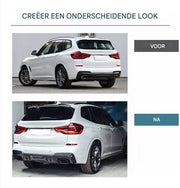 Achterdiffuser - Voor BMW X3 G01 M40i (2018-2021) - Prestaties ABS - Carbon Look - Achterlip - Auto accessoires