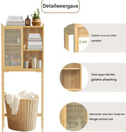 Wasmachine ombouw Grandiose - Meubelkast voor wc - Opbouwmeubel - Droger - 155x60cm