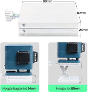 Happyment Zelfnivellerende Kruislijnlaser PRO - Laserwaterpas - Lijnlaser - Bouwlaser - Uitgebreide Set - Met statief - Opbergkoffer