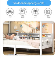 Kinderbed Valora 90 x 200 cm - Voor Kinderen - Huisbed - Peuterbed - Met lattenbodem - Zonder matras