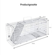 24" Rattenval - Grote Dierenvalkooi voor Zwerfkatten - Humane Rescue - Opvouwbare Catch & Release Dierenval - Binnen & Buiten