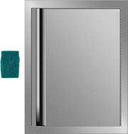 BBQ Toegangsdeur - Dubbele RVS Buitenkeukendeur - 43,2 x 61 cm