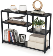 Console tafel Dolia - Zwart - Wandtafel - Sidetafel - Dressoir - Hout- Haltafel - Woonkamer of hal - 110cm