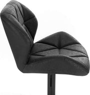 Bolt Edge Barkruk Comfy - Zwart - Kunstleer - Ergonomisch - Verstelbaar - Zithoogte 60-82cm