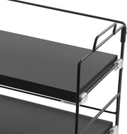 Bureau organizer- Bureau accesoires - Keuken organizer - Aanrecht organiser - Kantoor en Thuiswerkplek - 2-Lagen - Zwart