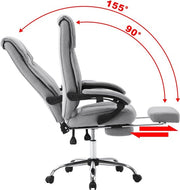 Bolt Edge Bureaustoel - Ergonomisch - Voor volwassenen - Lichtgrijs - Met voetsteun - Verstelbaar