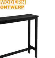 Bolt Edge Bartafel Deluxe - Zwart - Keuken - Rechthoekig - Hout/Metaal - 100x40x100cm
