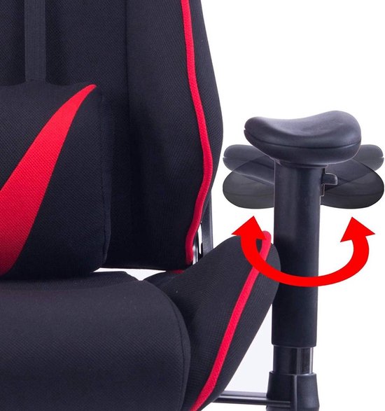 Bolt Edge Gamestoel - Rood/Zwart - Ergonomisch - Verstelbaar - Met armleuningen