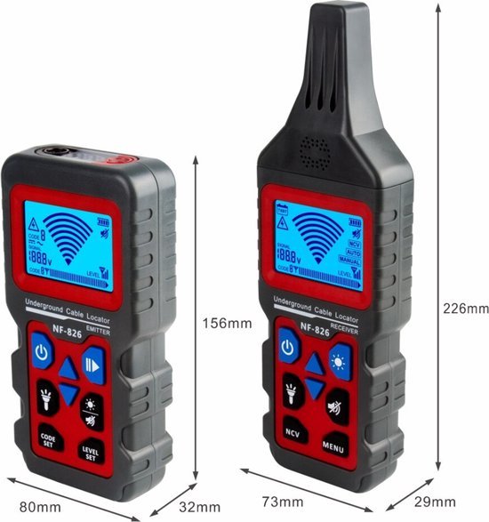 Happyment Kabelzoeker - Kabeltester - Kabeldetector - Wire Tracker - Kabel Tracer - Multidetector- Toongenerator