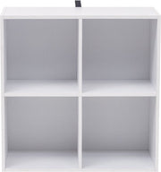 Bolt Edge Boekenkast - 4 vakken - Wit - Hout - MDF