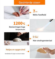 Bijzettafel Malito - Ronde bijzettafel - Salontafel - Woonkamer - Marmerlook wit - Side table - 40cm