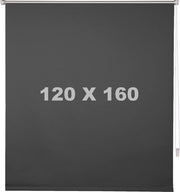 Happyment Luxe Rolgordijn Antraciet - 120x160cm - Luxaflex - Rolgordijnen verduisterend - Isolerend - Zonder of met boren
