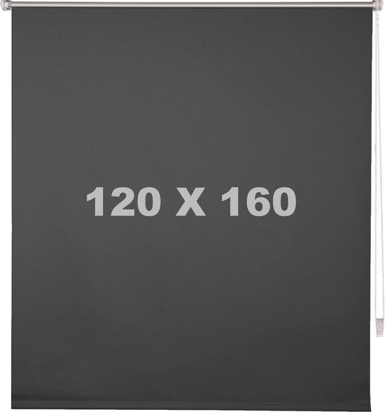 Bolt Edge Luxe Rolgordijn - Antraciet - 120x160 cm - Luxaflex - Verduisterend - Isolerend
