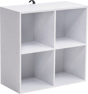 Bolt Edge Boekenkast - 4 vakken - Wit - Hout - MDF