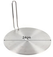 Inductiekookplaat Warmteverdeelplaat met Handvat - Voor IJzeren & Keramisch Kookgerei - 3-Laags Warmteverspreider - Keukenaccessoire voor Alle Kookplaten