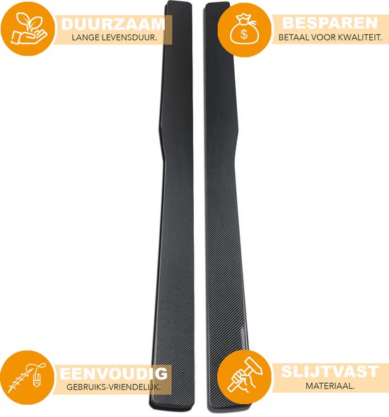 Side Rokken Extension Lip - Carbon Look - Voor BMW F80 M3 / F82 M4 M Sport (2015-2020) - Auto Accessoires