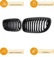 Niergrille Stratos - Voorbumper Niergrille - Glanzend Zwart - Auto accessoires - Voor BMW E46 325ci/330ci 3 Serie 2-Deurs LCI (2002-2006)