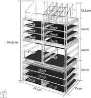 Luxe Make-up organizer - Cosmetica opberger - Transparant - Lippenstift, Nagellak, Parfum - Sieraden - Bureau