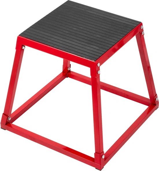 Happyment Jump Box - Fitness & Crossfit - 3 Stuks - 30/45/60 CM - Krachttraining - Rood