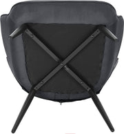 Fauteuil Deluxe met hocker - Armleuning - Voetenbank Woonkamer stoel - Corduroy - Donkergrijs