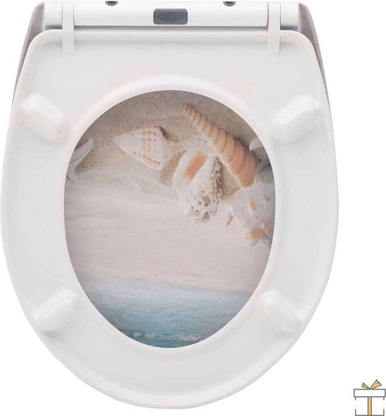 Happyment Antibacteriële Toiletbril Costa - Toiletbrillen - Universeel - Met Softclose - WC Bril – Toiletzitting