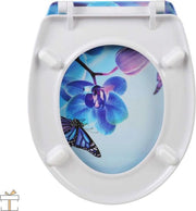 Bolt Edge Toiletbril - Dilly print - Antibacterieel - Softclose - Universeel ontwerp