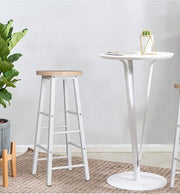 Hoge Barkrukken - Zithoogte 71cm - Eiken - Zonder rugleuning - Set van 2