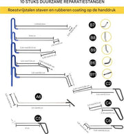 Deukentrekker PRO - Uitdeukset - Reparatieset - 89 Stuks - Inclusief Tasje
