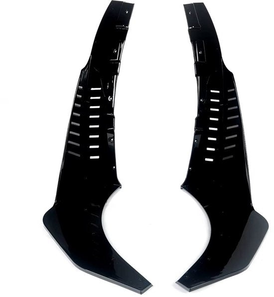 Winglets StageX - Front Splitter - Gloss Zwart - Voor Corvette C7 Z06 (2014-2019) - Auto Accessoires