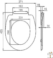 Antibacteriële Toiletbril - Met Softclose - Universeel - Toiletbrillen met print - WC Bril - Toiletzitting