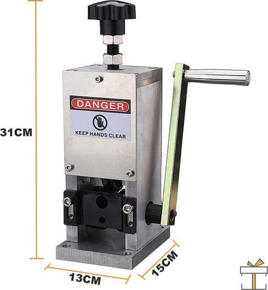 Happyment® Kabelstripper Machine - Kabelpeller - draadstripper - Automatische Striptang - Stripmachine - Elektrisch & Handmatig - IJzer & Koper
