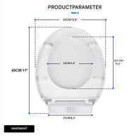 Toiletbril Norien - Softclose Wit met Snelsluiting - Duuroplastisch Antibacterieel Toiletdeksel - Stevige Toiletbril