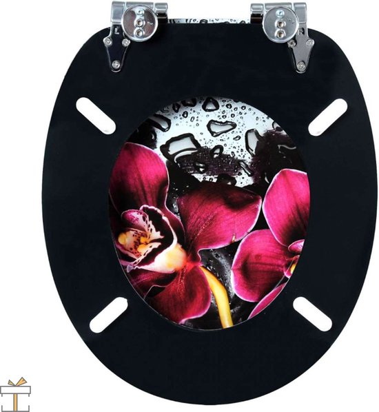 Happyment Antibacteriële Toiletbril Cherry - Met Softclose - Toiletbrillen - Universeel - WC Bril – Toiletzitting