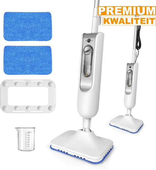 Afneembare Stoomreiniger - 1500W Stoommop - Krachtige Vloerstomer voor Tapijt - Laminaat - Hardhout - Voegen, Tegel & Marmer, 400ml