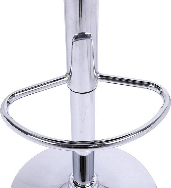 Designer Barkruk - Creme - Ergonomisch - Met Rugleuning - Zithoogte 60-82cm - Set van 1