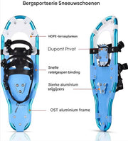 Sneeuwschoenen voor Heren, Dames & Jeugd - Maat 39-40 - Snowboots - Outdoorlaarzen - Lichtgewicht met Trekkingstokken - Aluminiumlegering, Gemakkelijk te Dragen