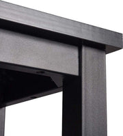 Happyment Bartafel Paris - Zwart - Voor binnen - Keuken - Hout - Metaal - Rechthoekig - 120x40x100cm