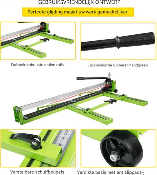 Tegelsnijder PRO - Professioneel - Handmatig - 1000mm - Ergonomische grip - Infrarood