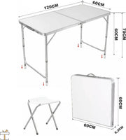 Bolt Edge Picknicktafel - 4 personen - Inklapbaar - Verstelbaar in hoogte - Geschikt voor camping