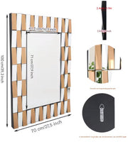 Wandspiegel Milano - Luxe - 70x100cm - Woonkamer - Spiegel voor Badkamer, Make-up & Wandmontage