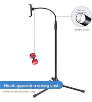 Vloerstandaard Vaylen - voor tablet en telefoon - Statief 4,7"-10" inch - Flexibele beugel standaard