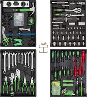 Happyment® Premium gereedschapskist - Gereedschapset - Gereedschapskoffer - Gevuld - Met laden - Black friday - Sinterklaas - Kerstcadeau