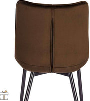 Happyment Luxe Eetkamerstoelen - Bruin Bordeaux - Woonkamerstoelen - Keukenstoelen - Kuipstoel - Set van 2, 4 of 6