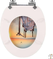 Happyment Antibacteriële Sun Toiletbril - Met Softclose - Toiletbrillen - Universeel - WC Bril – Toiletzitting